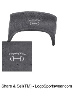 R-Tek Stretch Fleece Headband- Embroidered Design Zoom